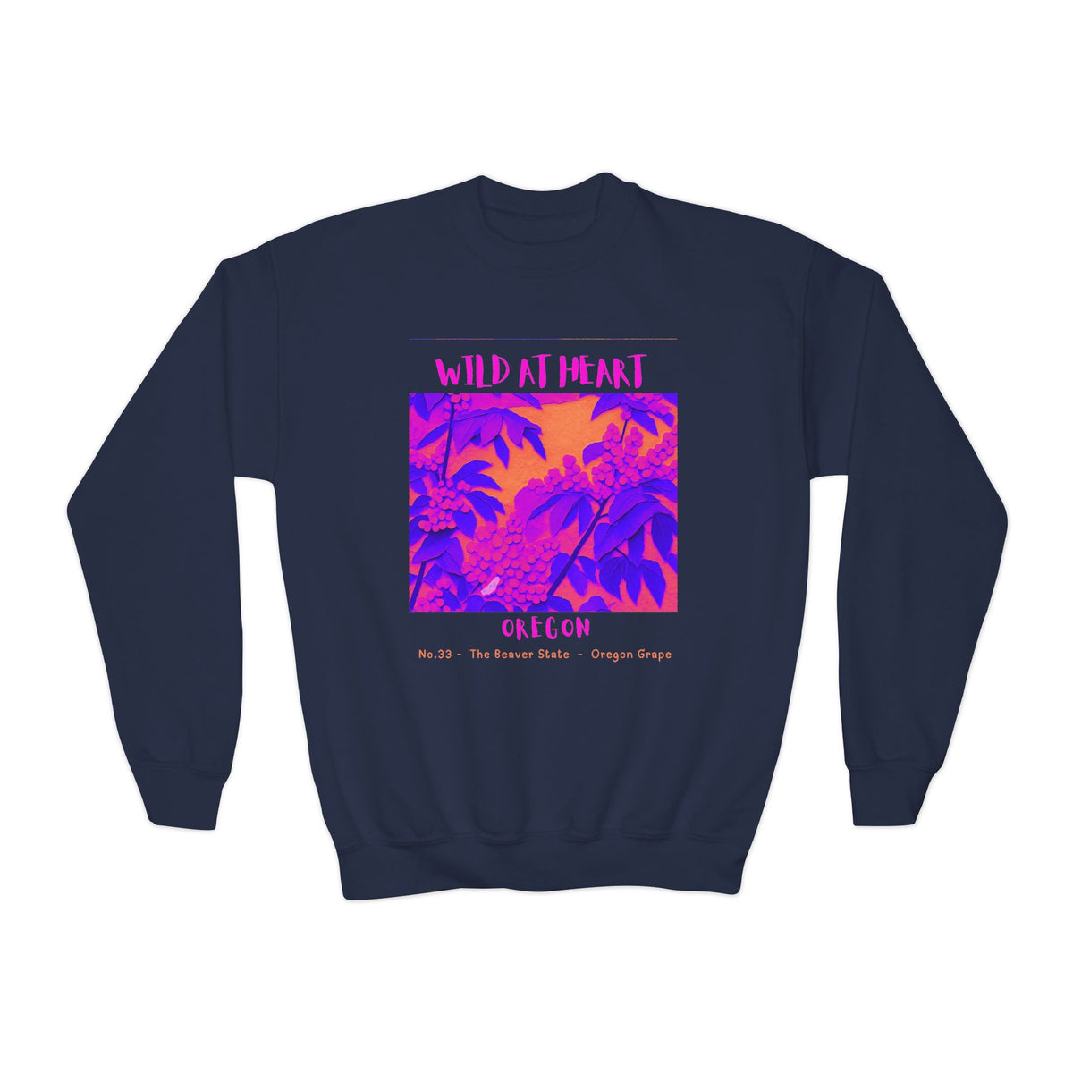 Oregon Wild at Heart Youth Crewneck Sweatshirt