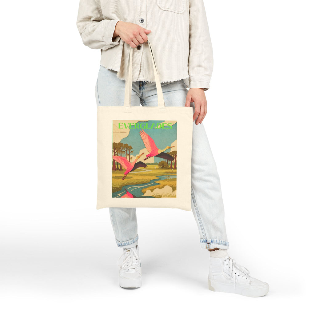 Everglades Wild at Heart Tote Bag - Retro National Park Tote