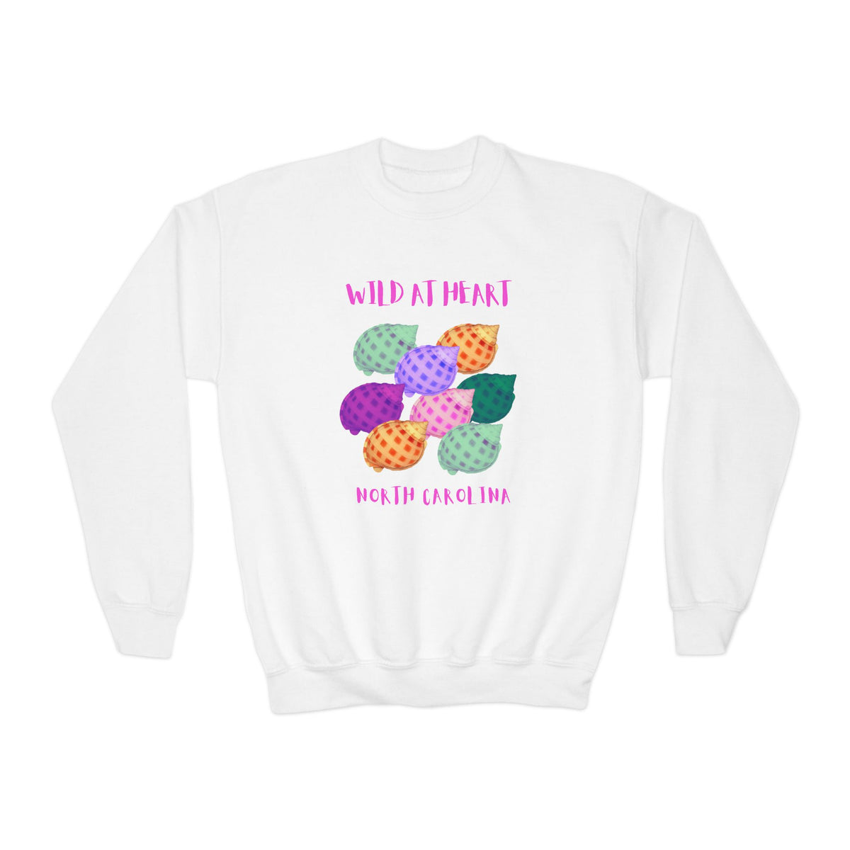 North Carolina Wild at Heart Youth Crewneck Sweatshirt