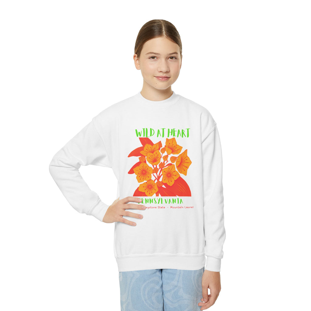 Pennsylvania Wild at Heart Youth Crewneck Sweatshirt