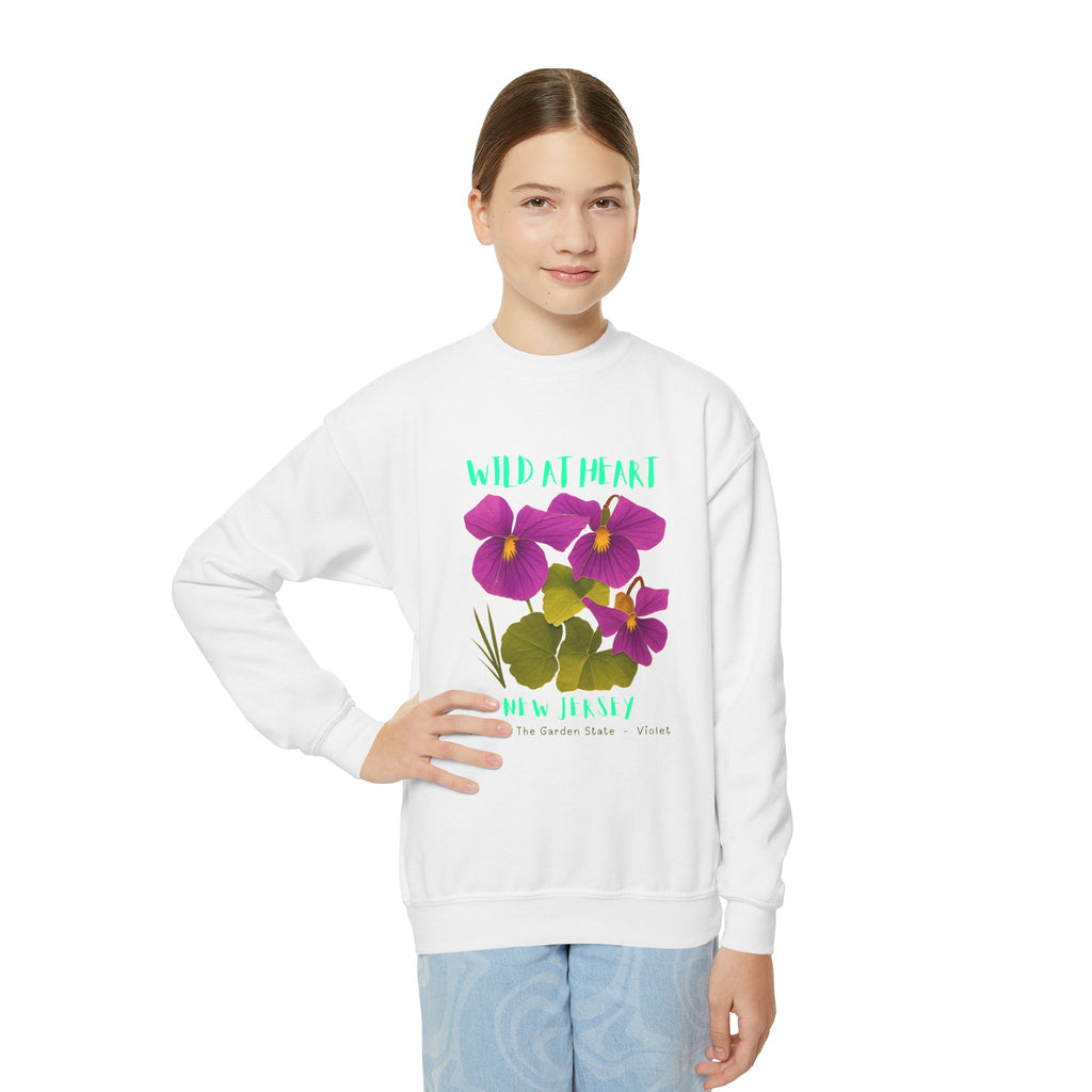 New Jersey Wild at Heart Youth Crewneck Sweatshirt