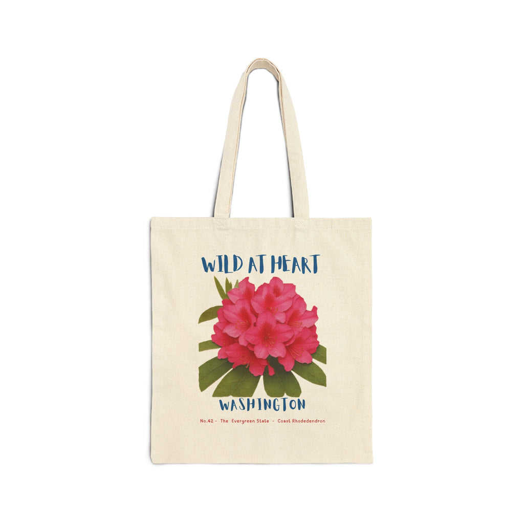 Wild at Heart Washington Tote Bag – Canvas Nature Explorer Tote, Kids Adventure Gift