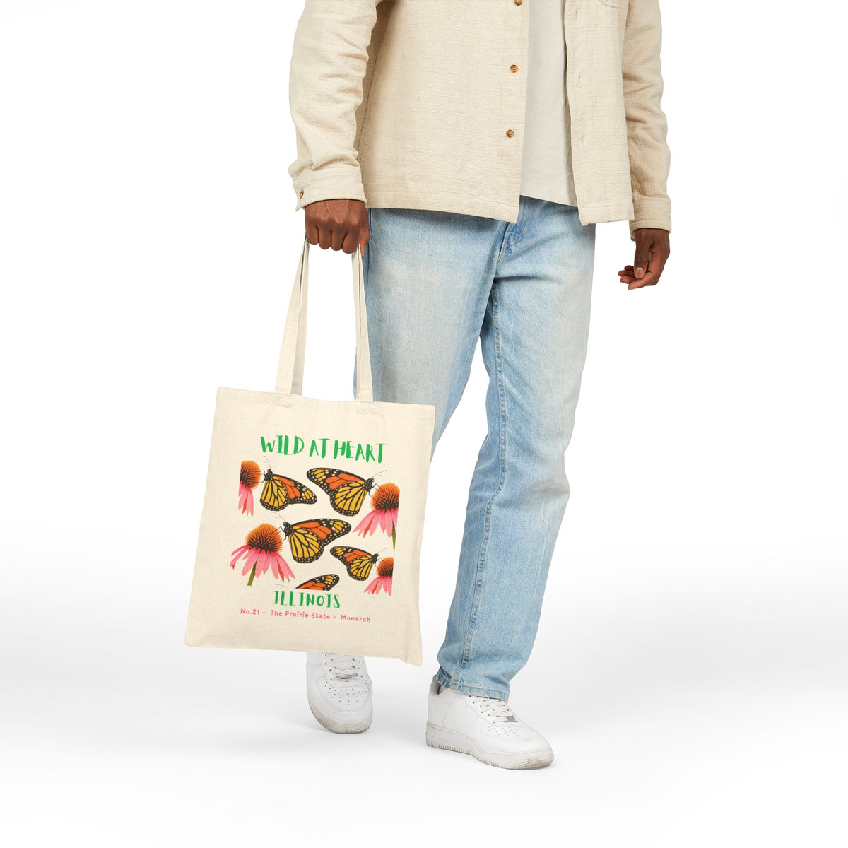 Illinois Wild at Heart Tote Bag