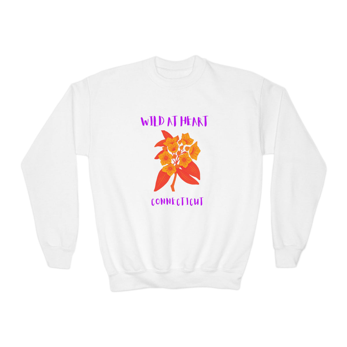 Connecticut Wild at Heart Youth Crewneck Sweatshirt
