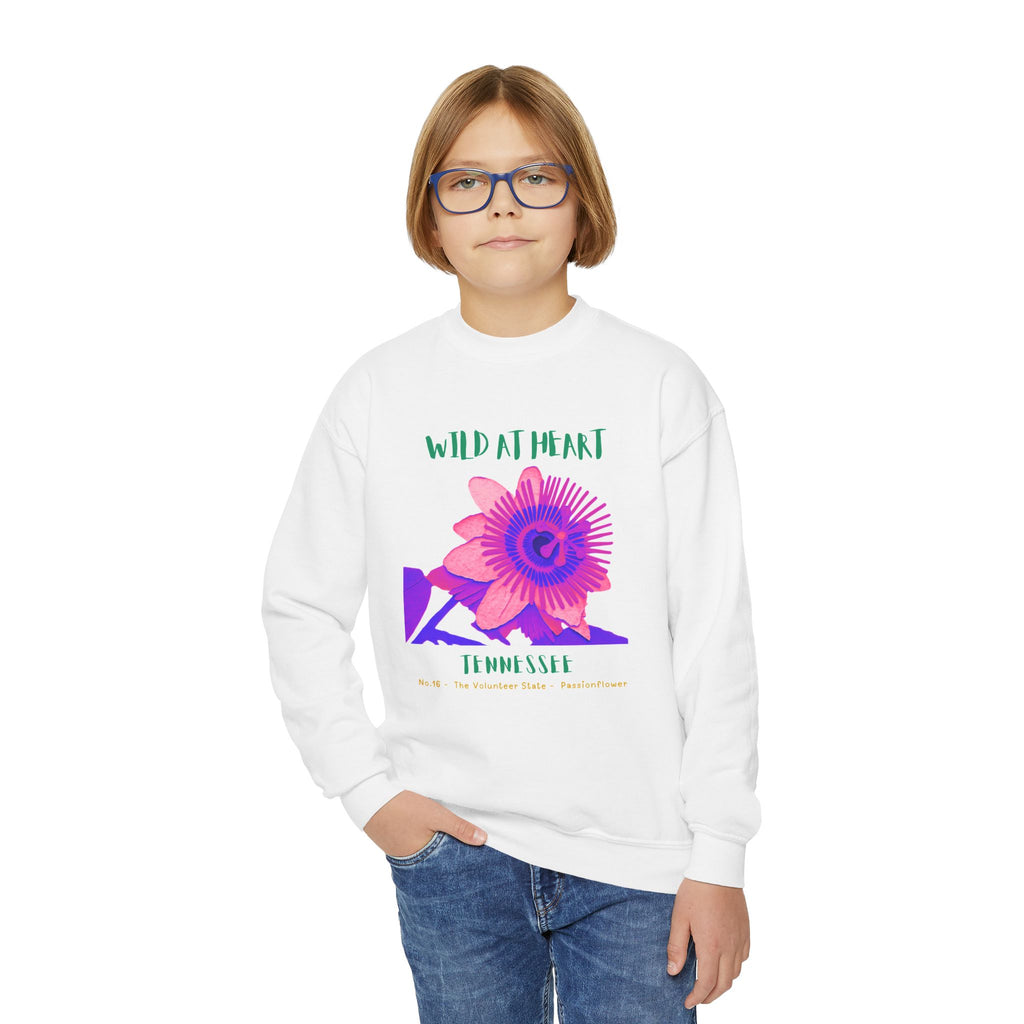 Tennessee Wild at Heart Youth Crewneck Sweatshirt