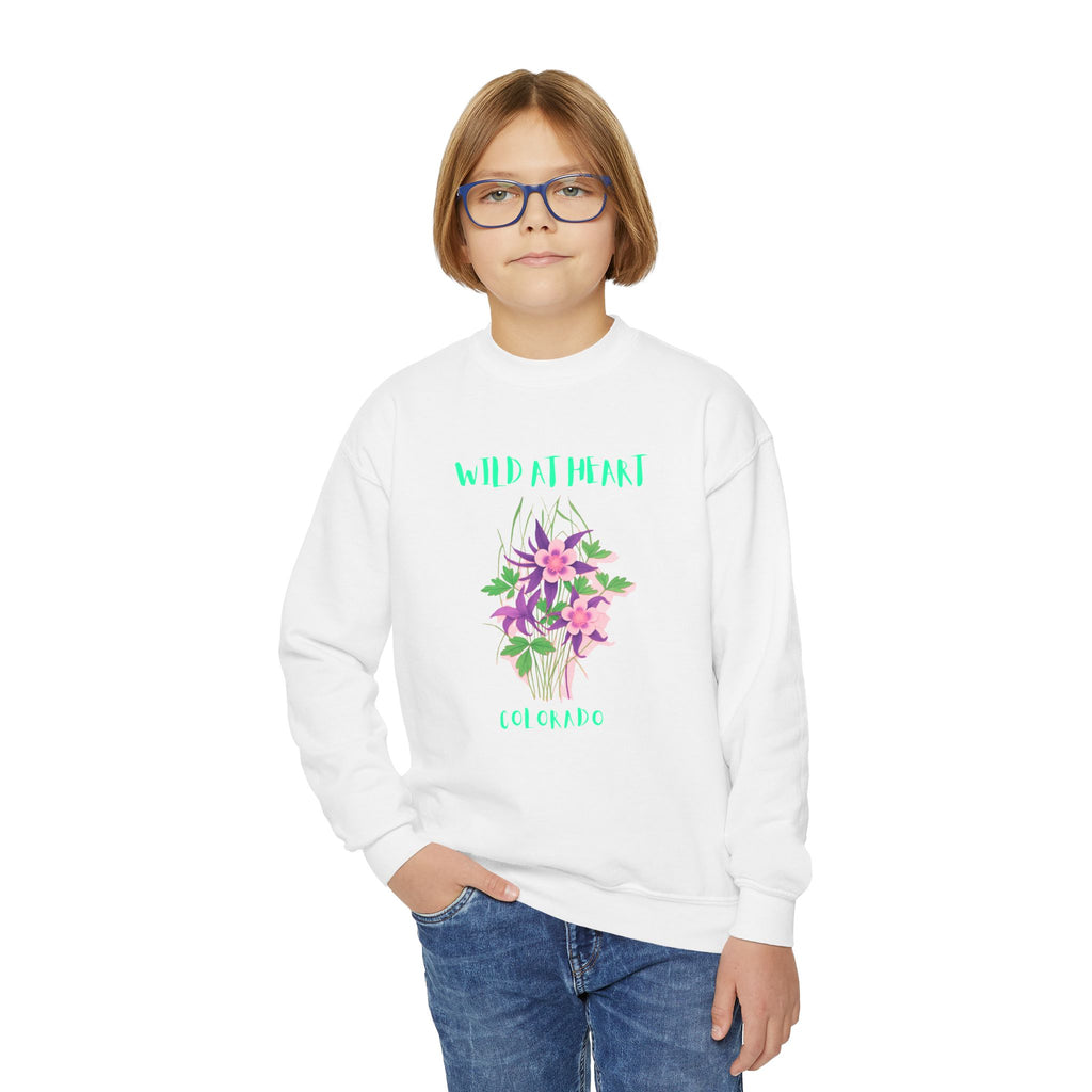 Colorado Wild at Heart Youth Crewneck Sweatshirt