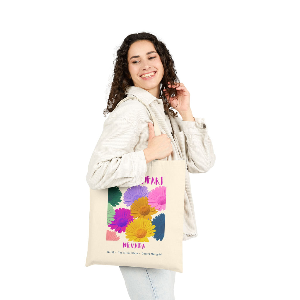 Wild at Heart Nevada Tote Bag – Canvas Nature Explorer Tote, Kids Adventure Gift