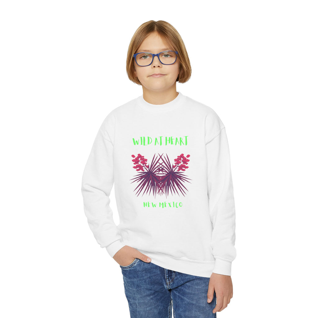 New Mexico Wild at Heart Youth Crewneck Sweatshirt
