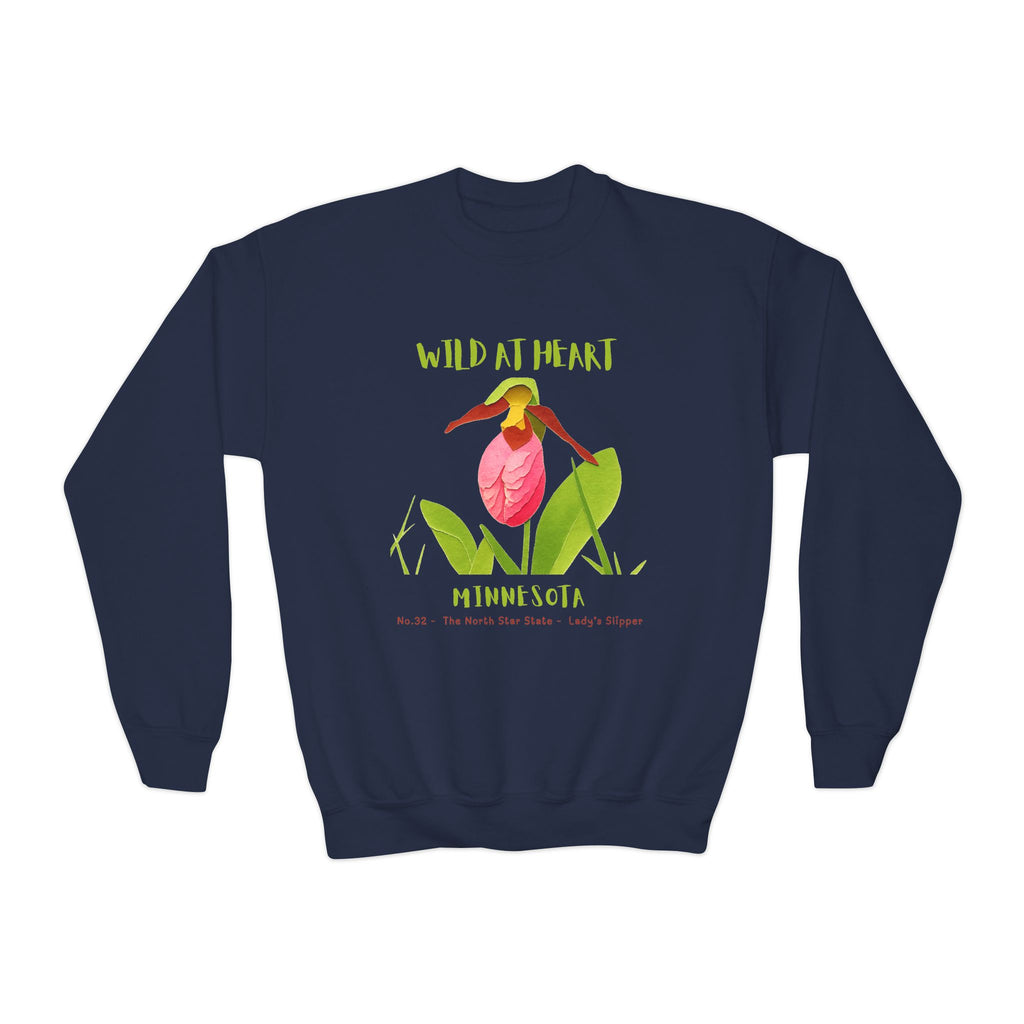Minnesota Wild at Heart Youth Crewneck Sweatshirt