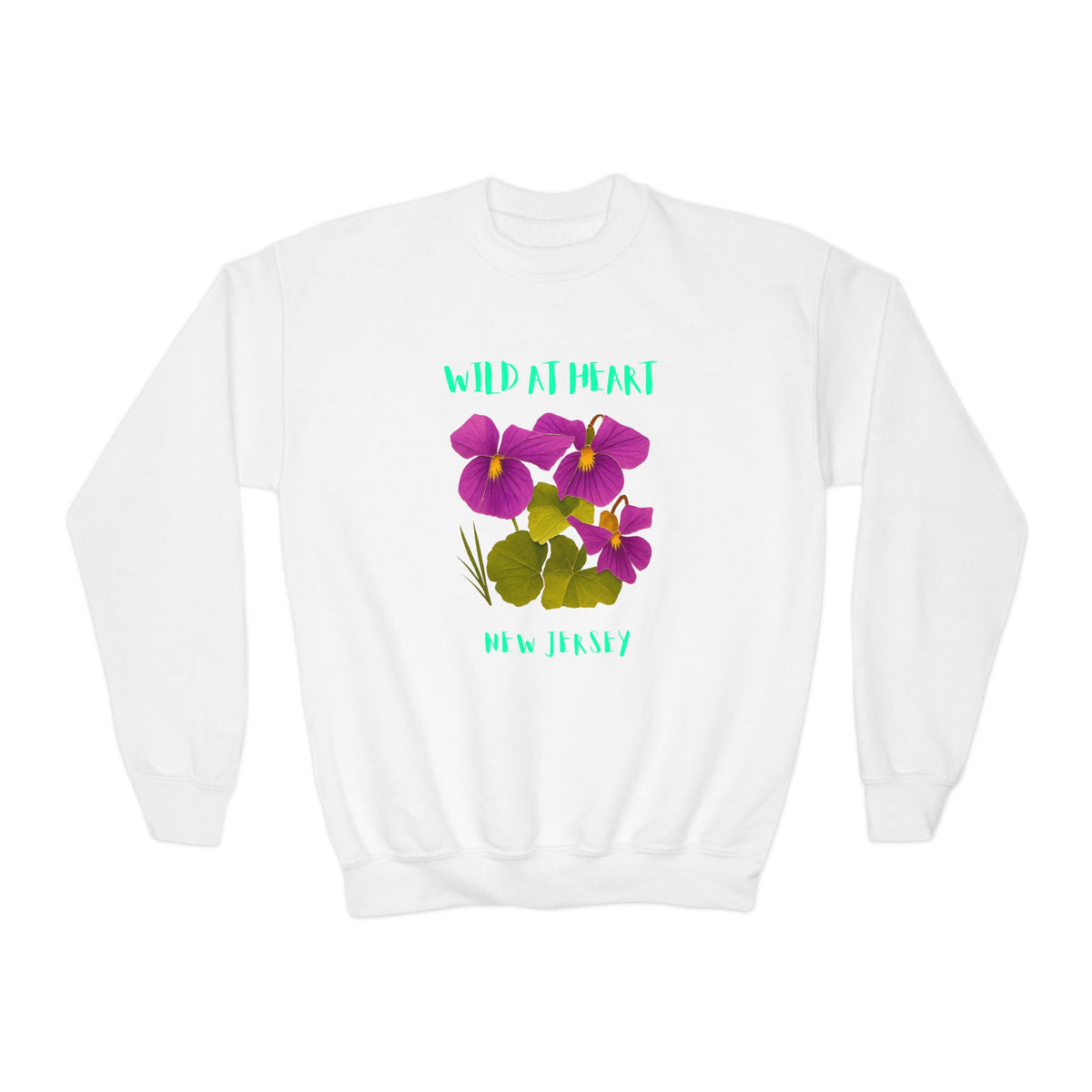 New Jersey Wild at Heart Youth Crewneck Sweatshirt
