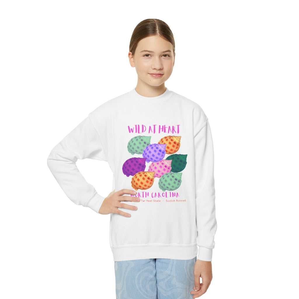 North Carolina Wild at Heart Youth Crewneck Sweatshirt
