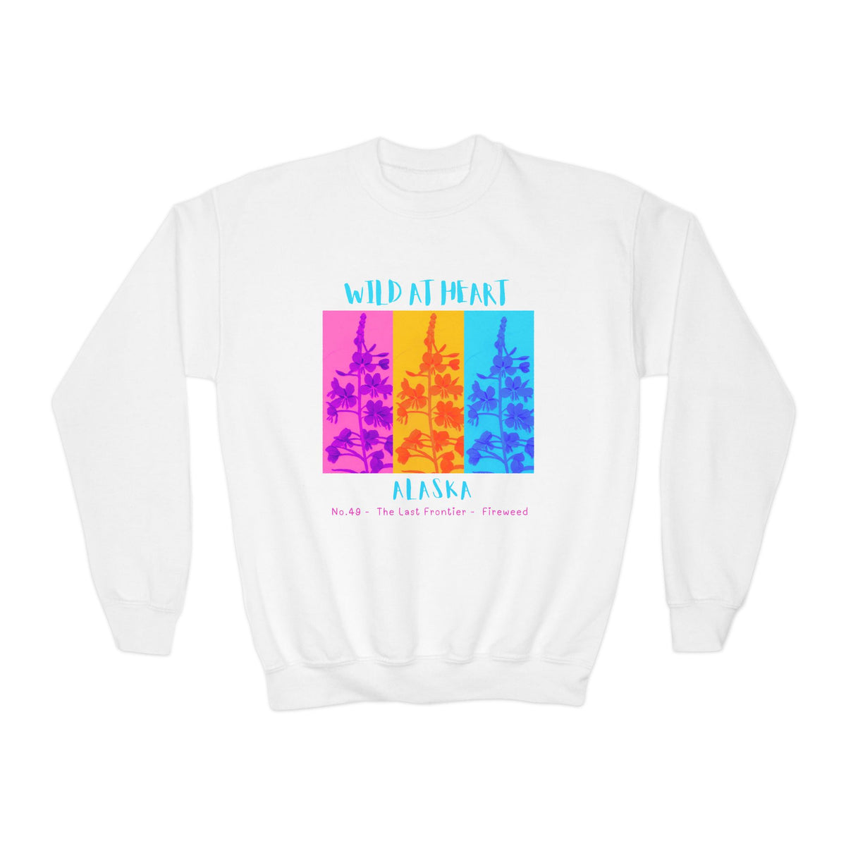 Alaska Wild at Heart Youth Crewneck Sweatshirt
