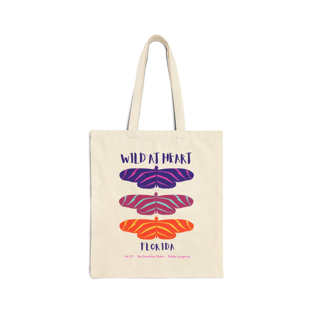 Wild at Heart Florida Tote Bag – Canvas Nature Explorer Tote, Kids Adventure Gift