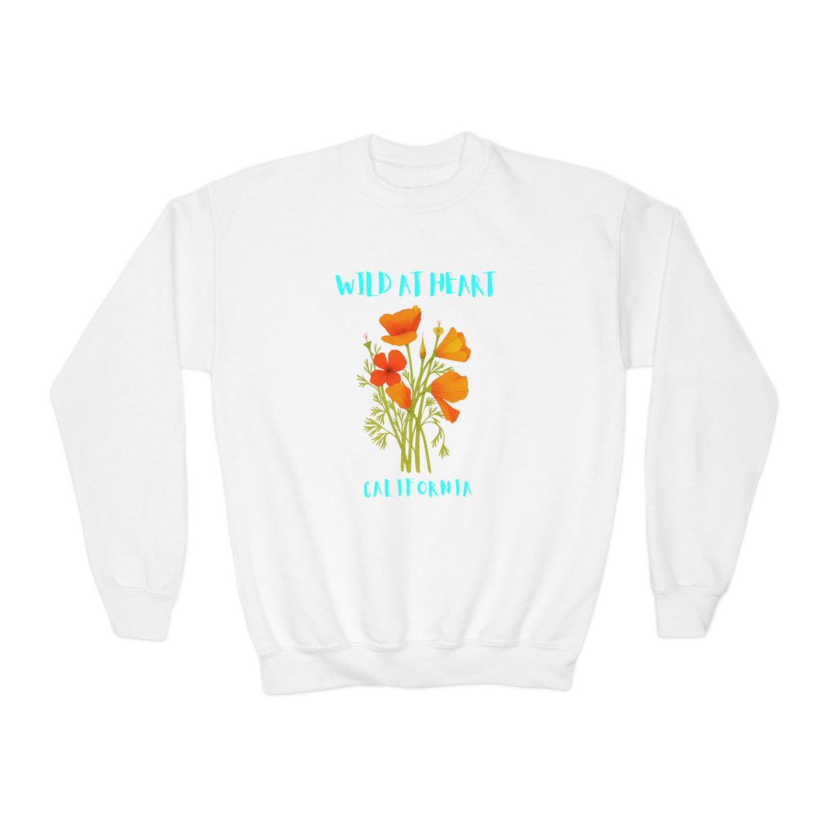 California Wild at Heart Youth Crewneck Sweatshirt