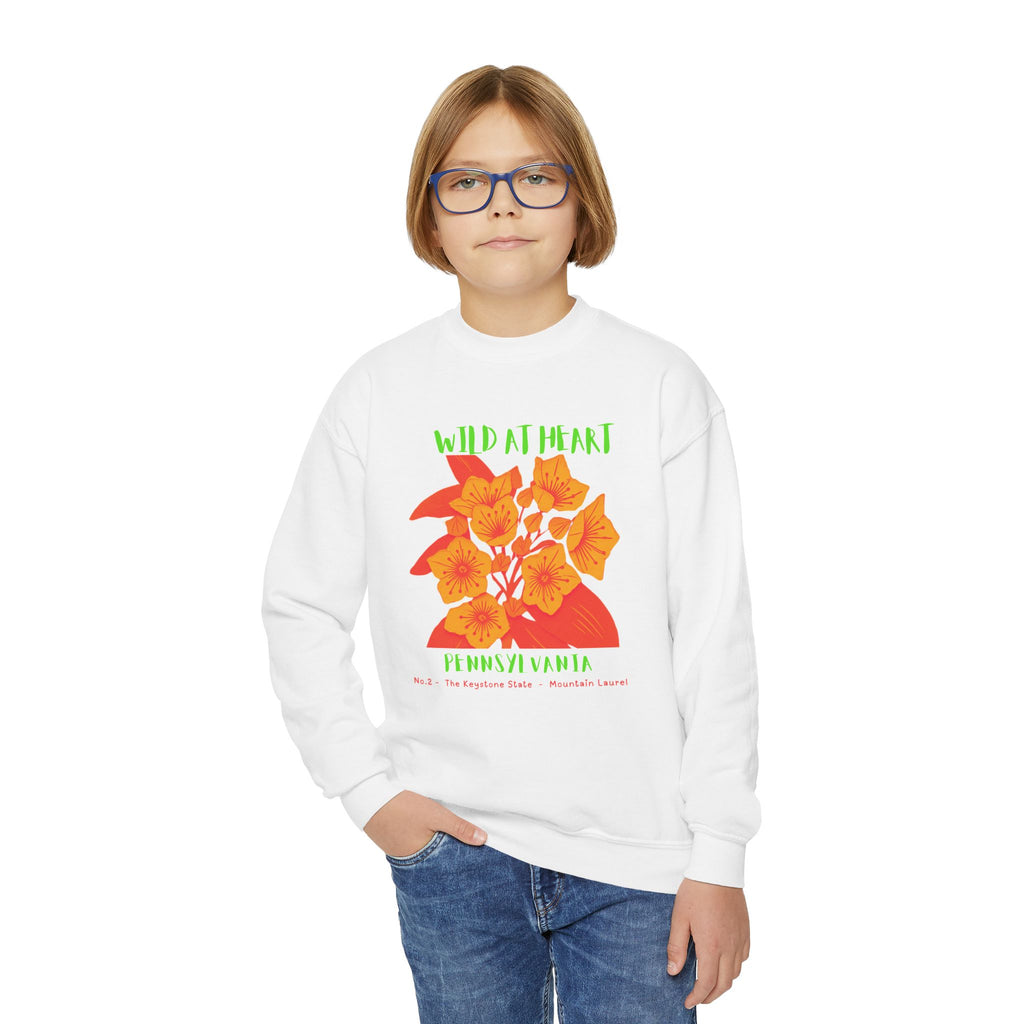 Pennsylvania Wild at Heart Youth Crewneck Sweatshirt
