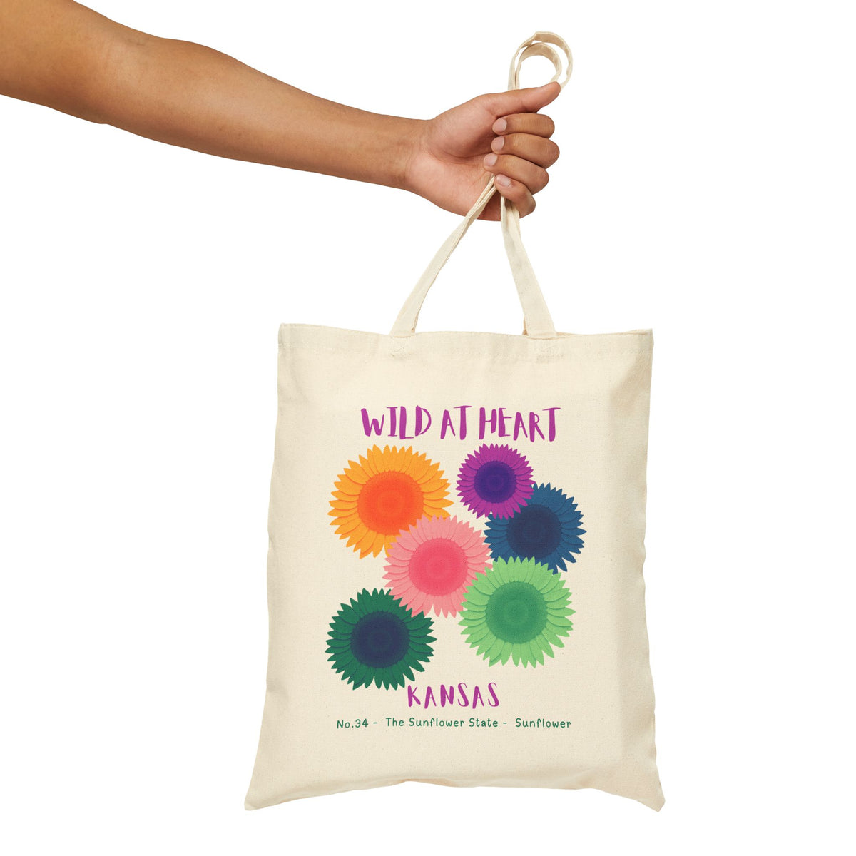 Kansas Wild at Heart Tote Bag