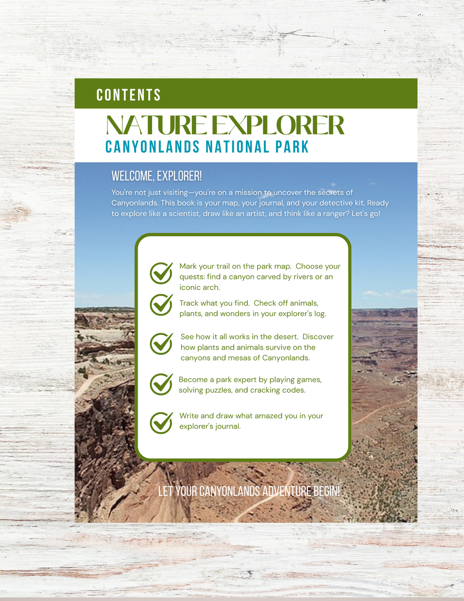 Canyonlands National Park Activity Book for Kids