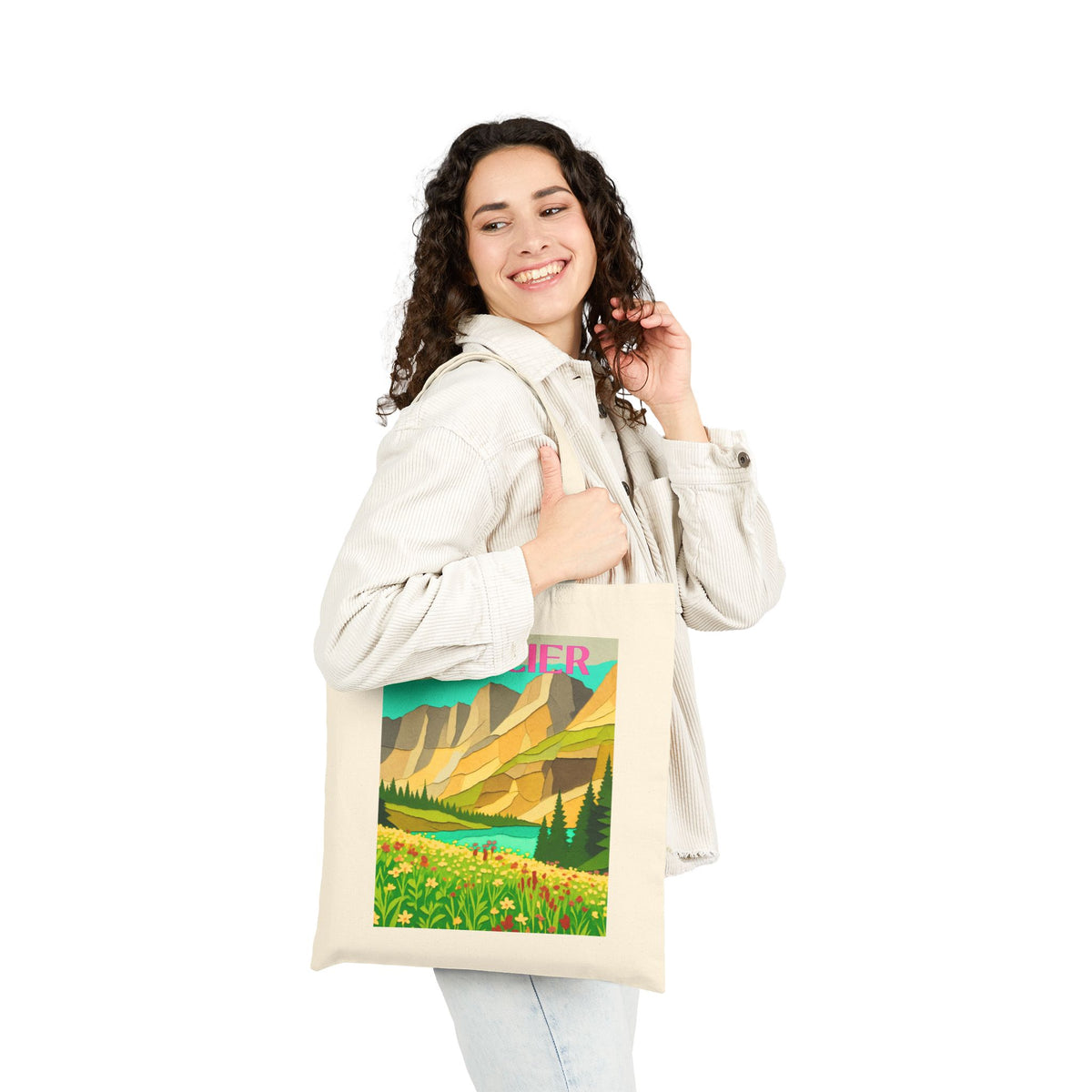 Glacier Wild at Heart Tote - National Park Vintage Poster Tote