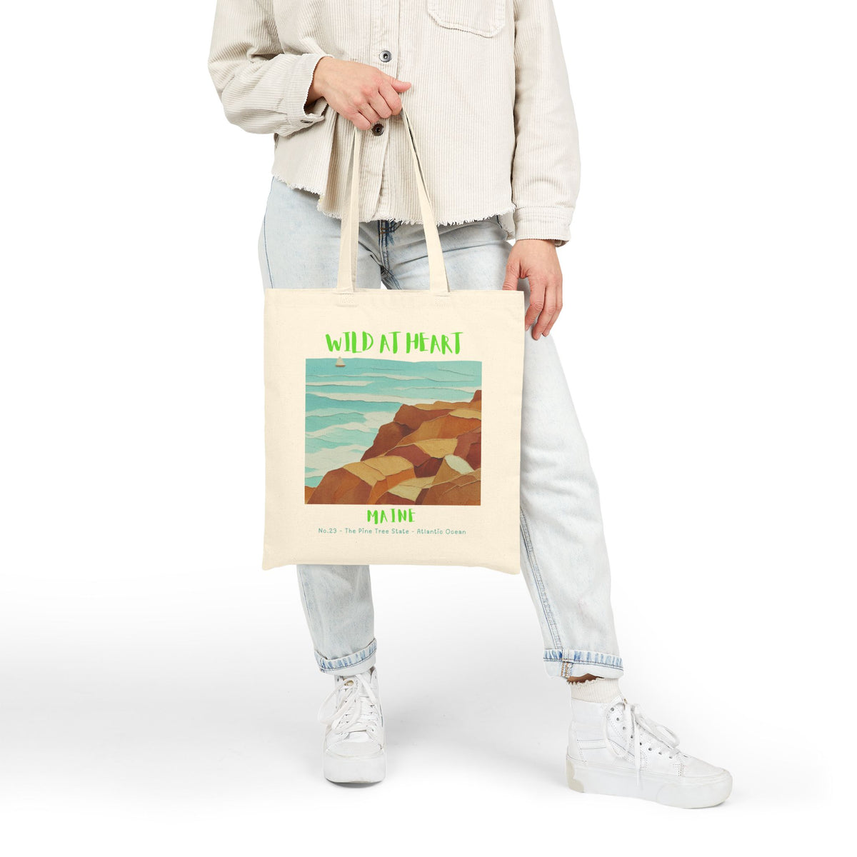 Maine Wild at Heart Tote Bag