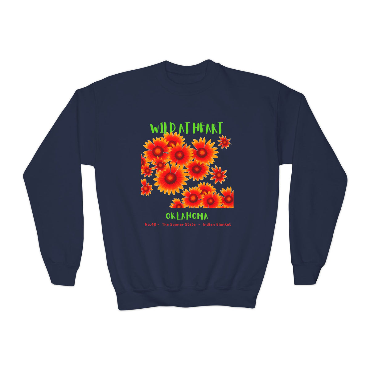 Oklahoma Wild at Heart Youth Crewneck Sweatshirt