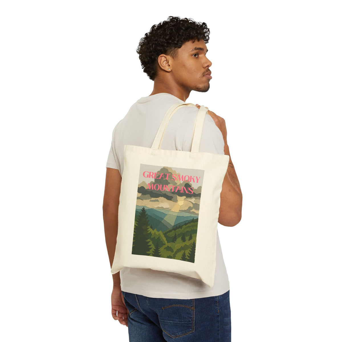 Wild at Heart Great Smoky Mountains Tote Bag – Canvas Tote, Kids Adventure Gift