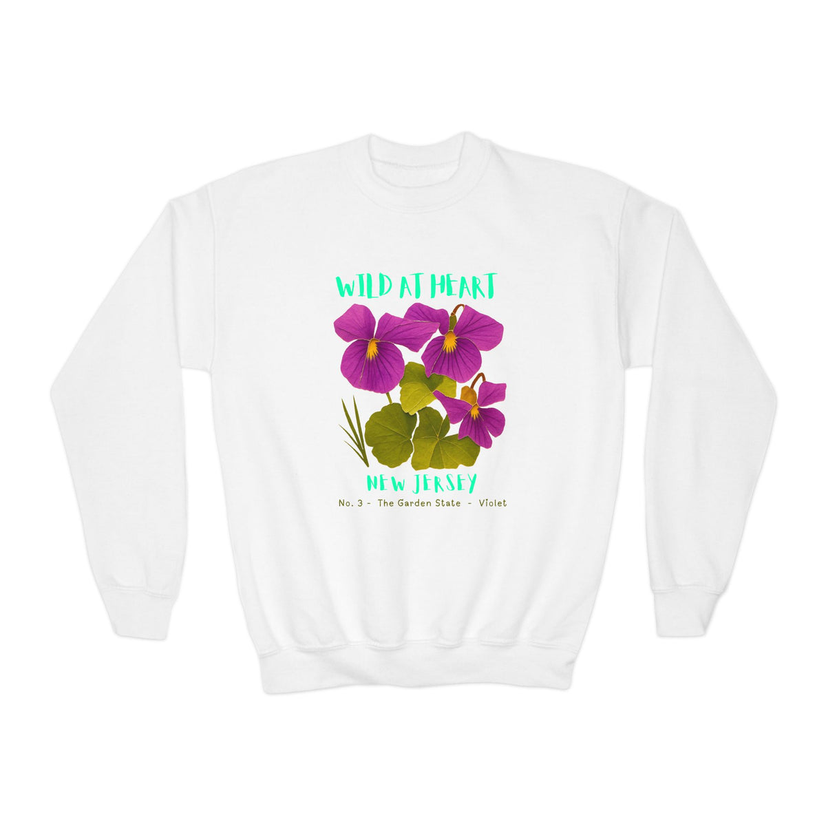 New Jersey Wild at Heart Youth Crewneck Sweatshirt