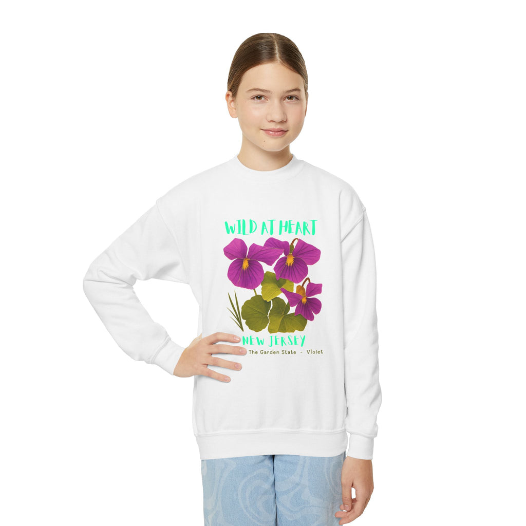 New Jersey Wild at Heart Youth Crewneck Sweatshirt