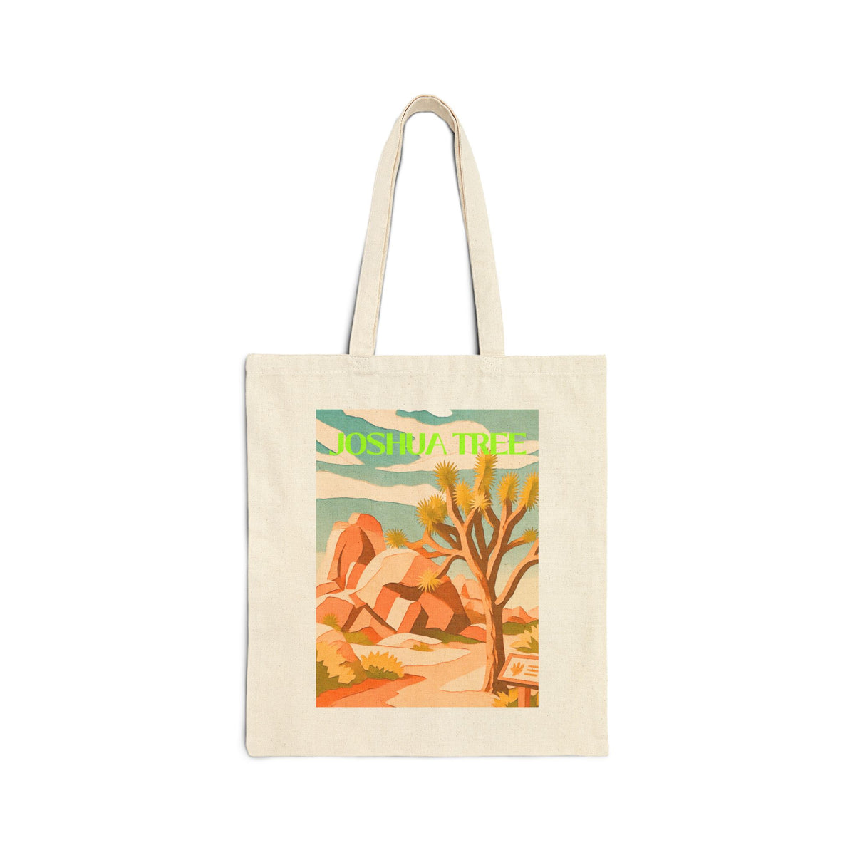 Joshua Tree Wild at Heart Tote - Retro National Park Tote