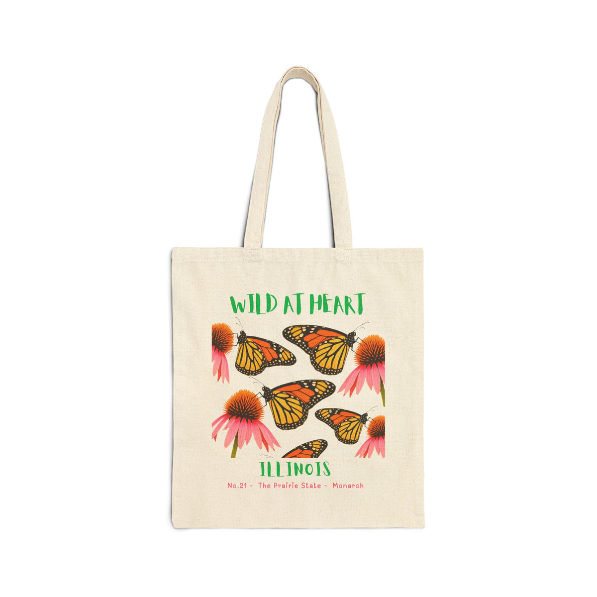 Illinois Wild at Heart Tote Bag