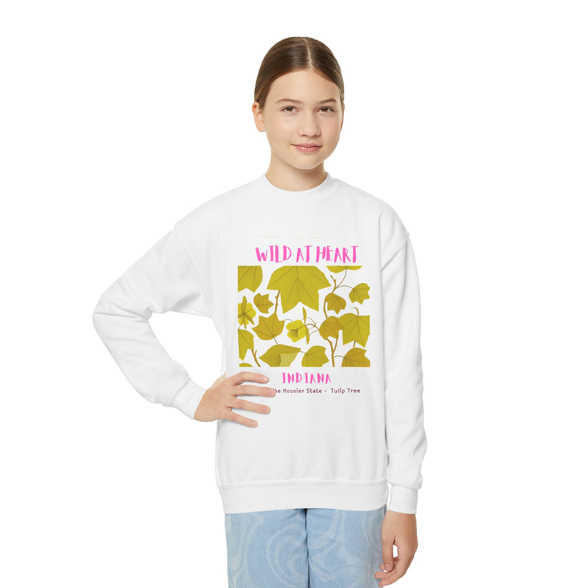 Indiana Wild at Heart Youth Crewneck Sweatshirt