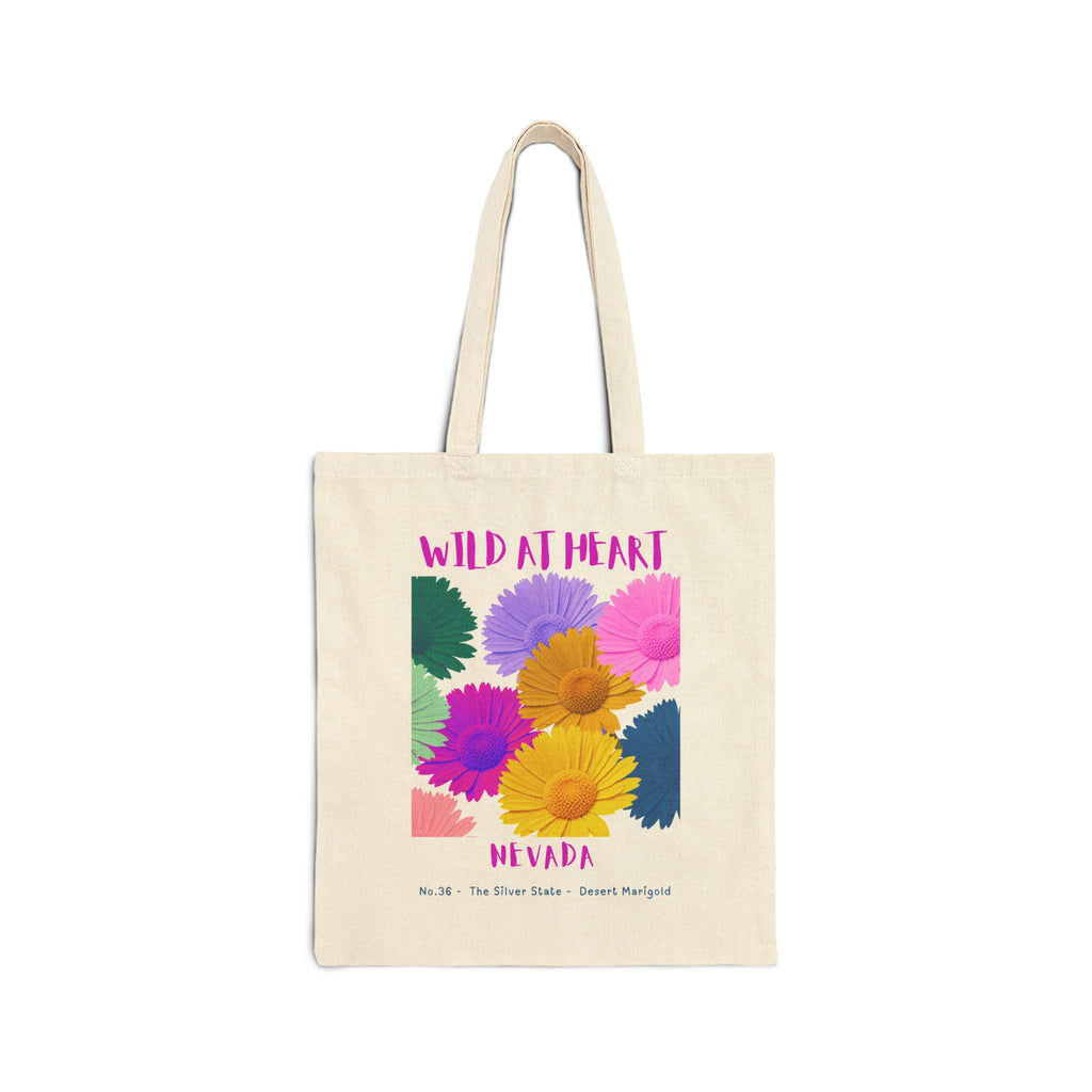 Wild at Heart Nevada Tote Bag – Canvas Nature Explorer Tote, Kids Adventure Gift