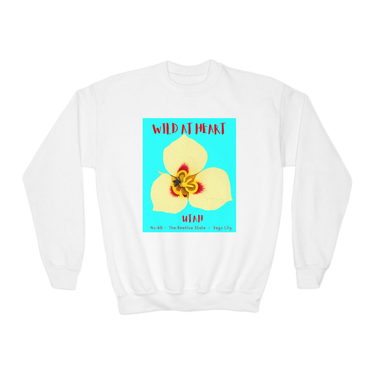 Utah Wild at Heart Youth Crewneck Sweatshirt