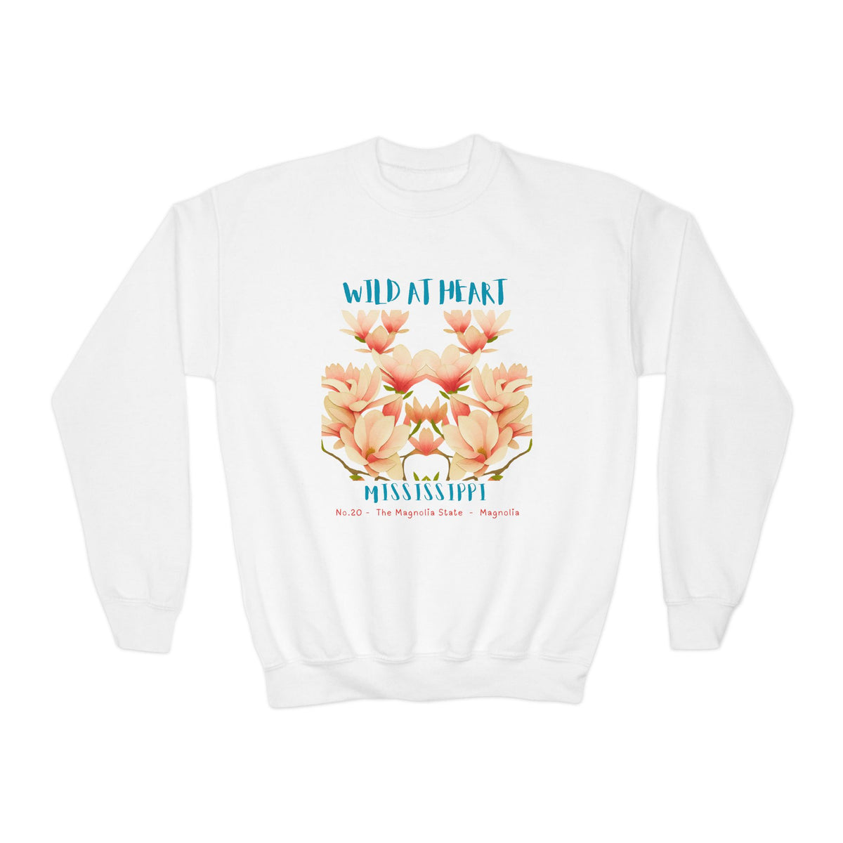 Mississippi Wild at Heart Youth Crewneck Sweatshirt
