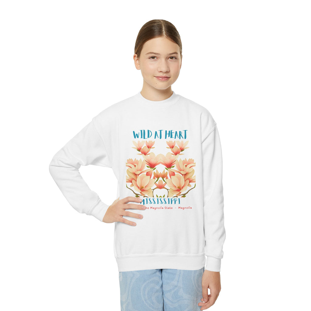 Mississippi Wild at Heart Youth Crewneck Sweatshirt