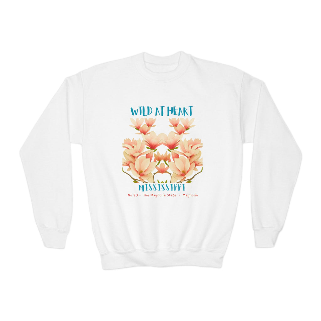 Mississippi Wild at Heart Youth Crewneck Sweatshirt