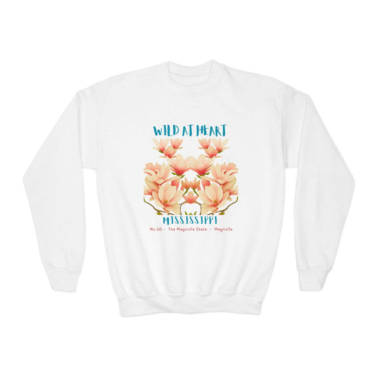 Mississippi Wild at Heart Youth Crewneck Sweatshirt