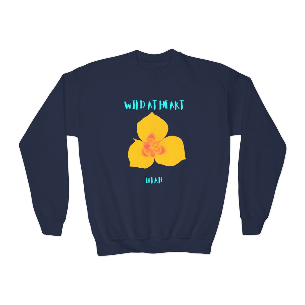 Utah Wild at Heart Youth Crewneck Sweatshirt