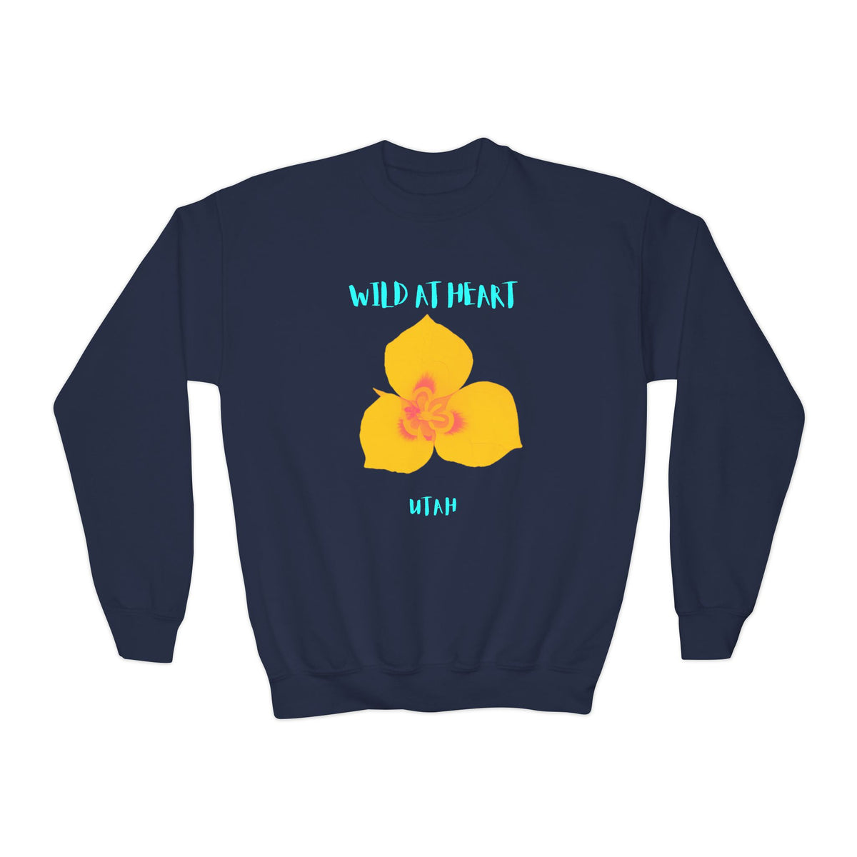 Utah Wild at Heart Youth Crewneck Sweatshirt