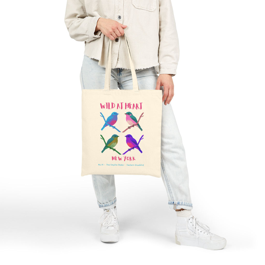 Wild at Heart New York Tote Bag – Canvas Nature Explorer Tote, Kids Adventure Gift