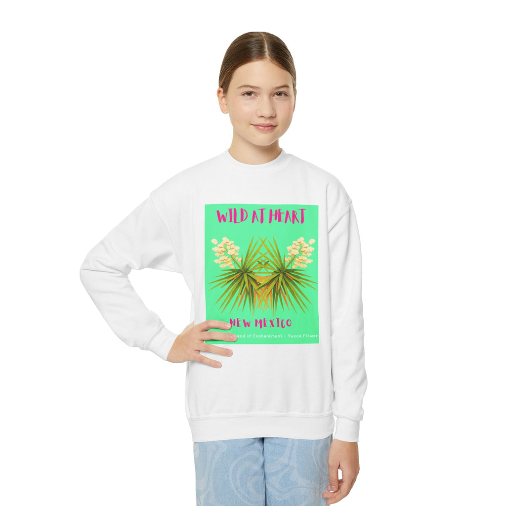New Mexico Wild at Heart Youth Crewneck Sweatshirt