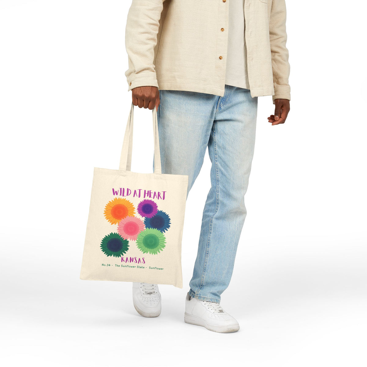 Kansas Wild at Heart Tote Bag