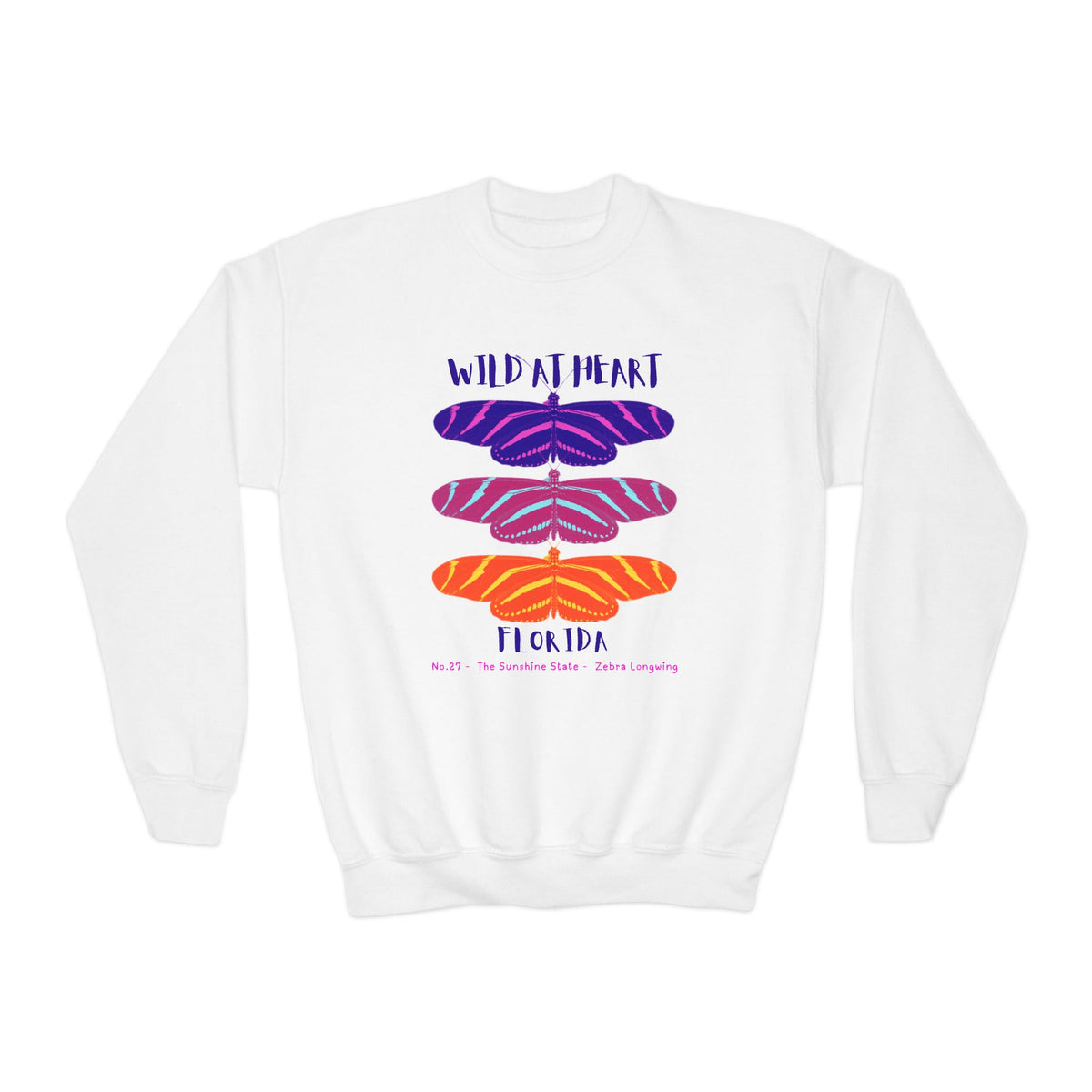 Florida Wild at Heart Youth Crewneck Sweatshirt