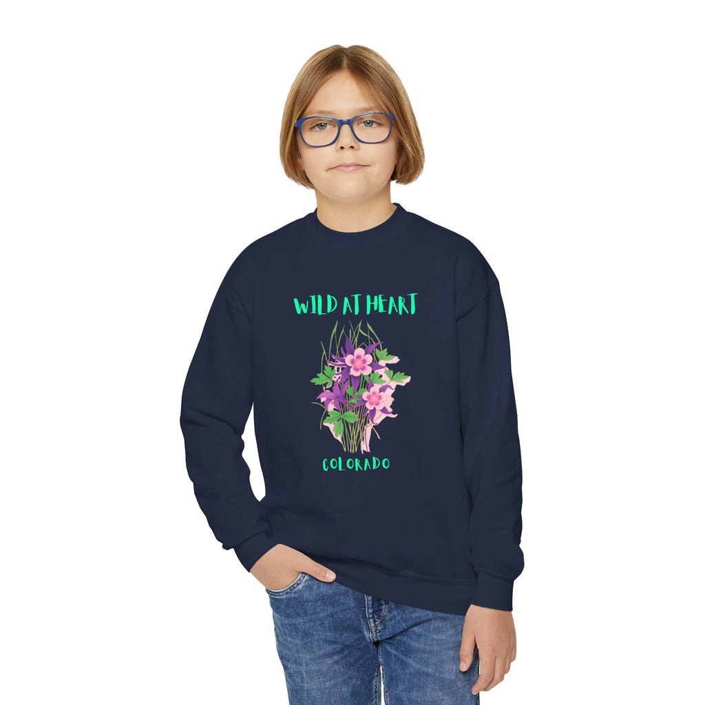 Colorado Wild at Heart Youth Crewneck Sweatshirt