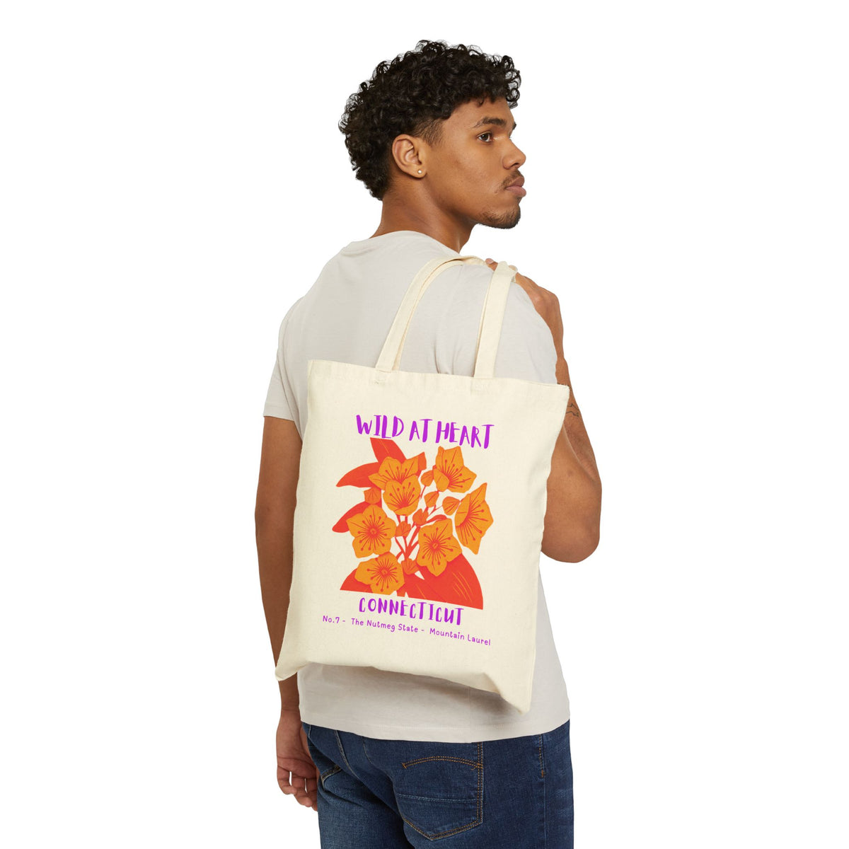 Connecticut Wild at Heart Tote Bag