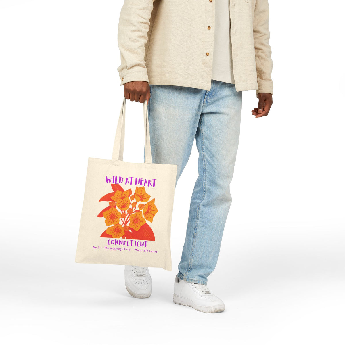 Connecticut Wild at Heart Tote Bag