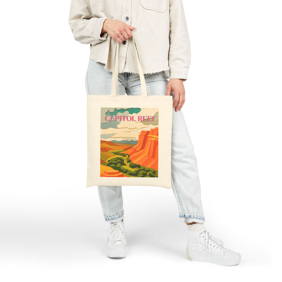 Capitol Reef Wild at Heart Tote : Retro National Park Tote
