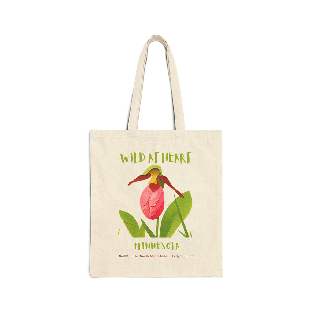 Wild at Heart Minnesota Tote Bag – Canvas Nature Explorer Tote, Kids Adventure Gift