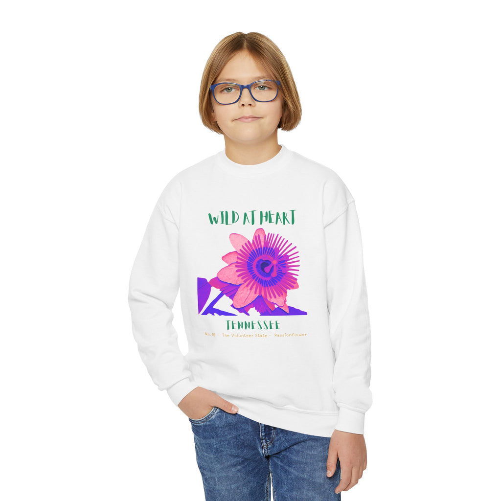 Tennessee Wild at Heart Youth Crewneck Sweatshirt