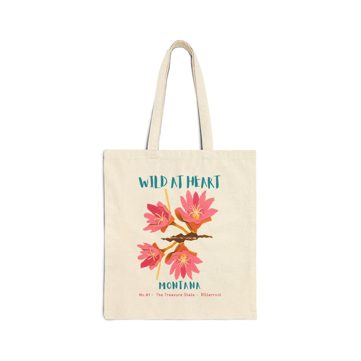 Wild at Heart Montana Tote Bag – Canvas Nature Explorer Tote, Kids Adventure Gift