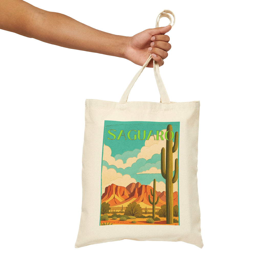 Saguaro Wild at Heart Tote - Vintage National Park Tote